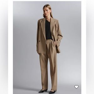 & Other Stories Relaxed Tailored Trousers